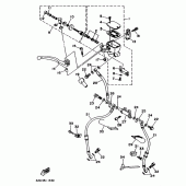 Схема вузла: Передній гальмівний циліндр Yamaha TDM850