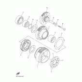 Схема вузла: Привід стартера Yamaha YZF-R1 R1