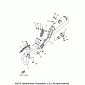 Схема вузла: Вихлопна система Yamaha TW200