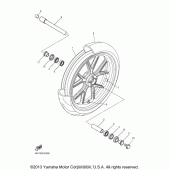 Схема узла: Переднее колесо Yamaha YZF-R1 R1S Limited Edition