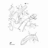 Схема узла: Крыло Yamaha WR450F