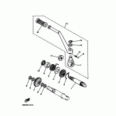 Схема узла: Привод стартера Yamaha DT125 DT125R