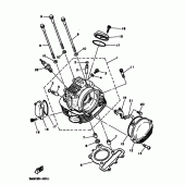 Схема вузла: Головка циліндра Yamaha TW125