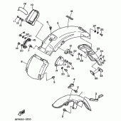Схема узла: Крыло Yamaha XV535 Virago