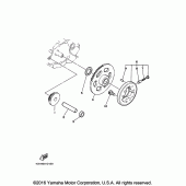 Схема вузла: Привід стартера Yamaha TTR230 TT-R230