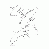 Схема узла: Крыло Yamaha YZ125