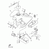 Схема узла: Топливный бак Yamaha YZ400