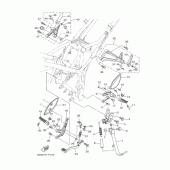 Схема вузла: Підніжки та Підставка Yamaha YZF-R3