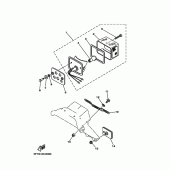 Схема вузла: Задній ліхтар (Стоп сигнал) Yamaha TW200