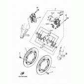 Схема вузла: Переднє гальмо Yamaha MT09/ MTN850 MT-09
