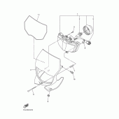 Схема вузла: Фара Yamaha WR450F