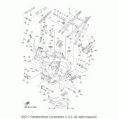 Схема узла: Рама Yamaha YZ450F YZ450FX