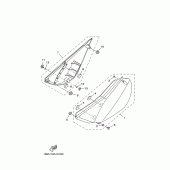 Схема вузла: Бічна кришка Yamaha TTR125 TT-R125