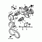 Схема вузла: Фара Yamaha TDM850