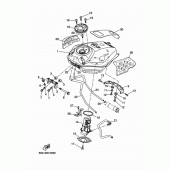 Схема вузла: Паливний бак Yamaha XSR700/MTM690