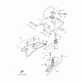 Схема вузла: Паливний бак Yamaha TTR50 TT-R50