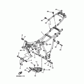 Схема узла: Рама Yamaha TW125