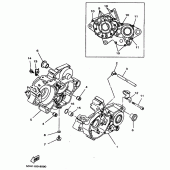 Схема узла: Картер двигателя Yamaha YZ125