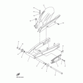 Схема вузла: Задній важіль та Підвіска Yamaha FZ6 FZ6 (Naked)