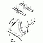Схема узла: Camshaft . chain Yamaha XJ600 Diversion (Naked)