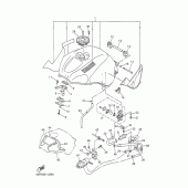 Схема вузла: Паливний бак Yamaha YZF-R6/YZF600 R6