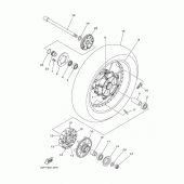 Схема вузла: Заднє колесо Yamaha XTZ1200 Super Tenere ES