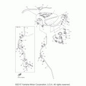 Схема вузла: Паливний бак Yamaha XVS950 V-Star