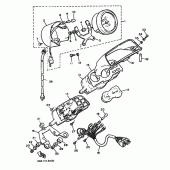Схема вузла: Панель приладів Yamaha VMX12 V-MAX