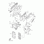 Схема вузла: Бічна кришка Yamaha WR400F