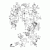 Схема вузла: Бічна кришка Yamaha XVS1300 V-Star Classic