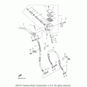 Схема вузла: Передній гальмівний циліндр Yamaha FZ6 FZ6R