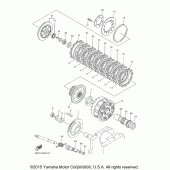 Схема узла: Сцепление Yamaha XVS950 V-Star