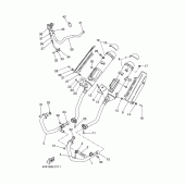 Схема вузла: Вихлопна система Yamaha XT660 XT660R