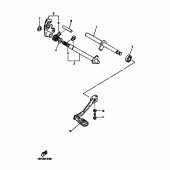 Схема узла: Вал переключения Yamaha TT600