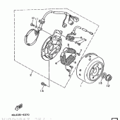 Схема узла: Генератор Yamaha DT125 DT125