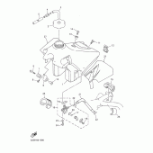 Схема узла: Топливный бак Yamaha YZ426F