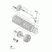 Схема вузла: Зчеплення Yamaha YZ250 YZ250F