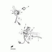 Схема узла: Пульт управления рулевой и Рычаг Yamaha BT1100 Bulldog