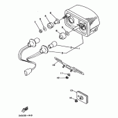Схема вузла: Задній ліхтар (Стоп сигнал) Yamaha TDM850