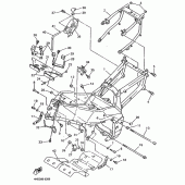 Схема узла: Рама Yamaha YZF750 YZF750