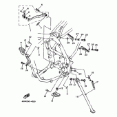 Схема узла: Подножки и Подставка Yamaha TT250R TT-R
