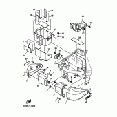 Схема узла: Боковая крышка Yamaha XV1700 Road Star