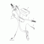 Схема вузла: Кермо та Тросики Yamaha TTR110 TT-R110