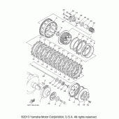 Схема вузла: Зчеплення Yamaha XV1900 Stratoliner S