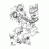 Схема вузла: Впускна система Yamaha XVS1100 V-Star Custom