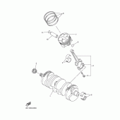 Схема узла: Коленчатый вал и Поршень Yamaha FZ1 FZ1 FAZER (S-TYPE)