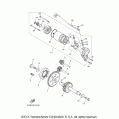 Схема узла: Привод стартера Yamaha XV1700 Road Star Midnight Silverado