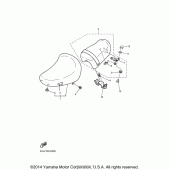 Схема узла: Сиденье Yamaha XV250 V-Star