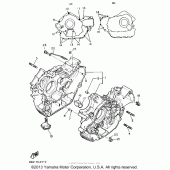 Схема узла: Картер двигателя Yamaha XV1100 Virago