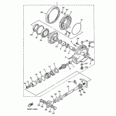 Схема вузла: Вал приводний та редуктор Yamaha VMX12 V-MAX